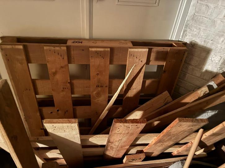 Palette + bois, Bricolage & Construction, Bois & Planches, Utilisé, Palette, Enlèvement