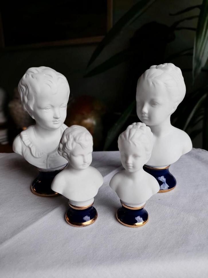 2 couples de bustes à biscuits Capodimonte Napoleon, Antiquités & Art, Antiquités | Porcelaine, Enlèvement ou Envoi