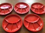 Set fondue borden, Ophalen of Verzenden, Gebruikt, Keramiek, Bord(en)