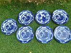 7 antieke wandborden Petrus Regout - Delfts blauw, Ophalen