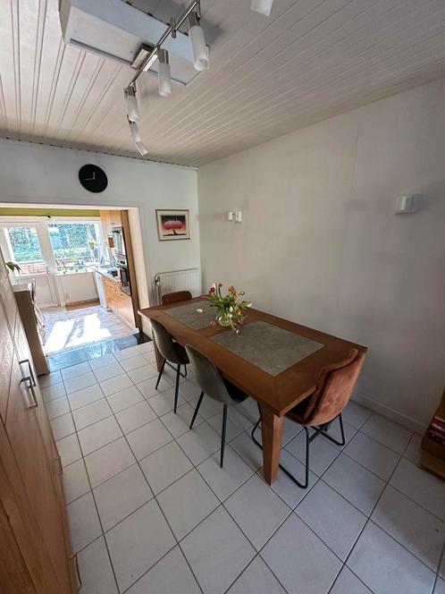 Teakhouten eettafel (Massive), Huis en Inrichting, Tafels | Eettafels, Gebruikt, Teakhout, Ophalen