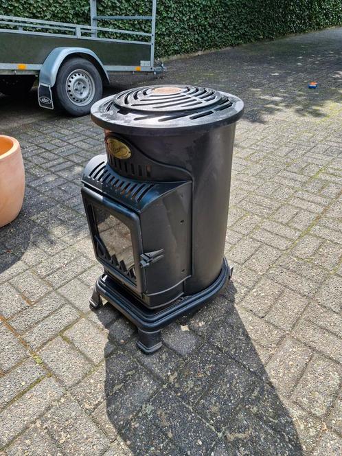Provence Gaskachel - Mobiele Gasverwarming in Mat Zwart, Huis en Inrichting, Kachels, Zo goed als nieuw, Gaskachel, Ophalen