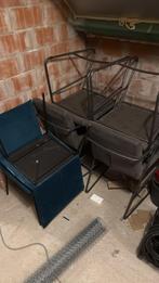 Echt leren eettafel stoelen, Huis en Inrichting, Stoelen, Ophalen, Zo goed als nieuw