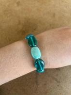Bracelet avec pierre bleu, Handtassen en Accessoires, Armbanden, Ophalen, Zo goed als nieuw, Blauw, Elastiek