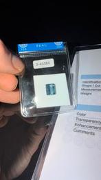 pcs Blauw, Grijs Toermalijn - 3.98 ct, Verzenden, Zo goed als nieuw