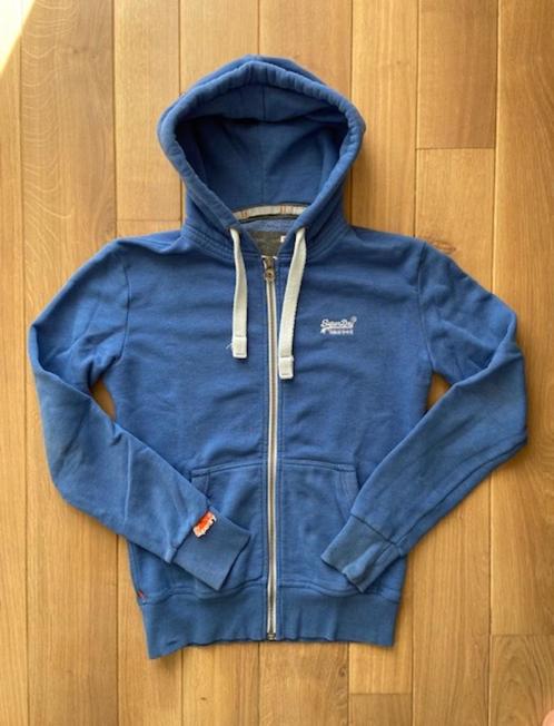 Sweat SUPERDRY bleu azur Taille XS, Kleding | Heren, Truien en Vesten, Gedragen, Maat 46 (S) of kleiner, Blauw, Ophalen of Verzenden