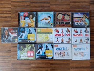 Set cd's work-out muziek beschikbaar voor biedingen