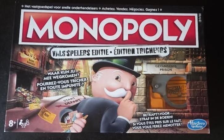 Spel Monopoly Valsspelers editie, Hobby en Vrije tijd, Gezelschapsspellen | Bordspellen, Zo goed als nieuw, Vijf spelers of meer