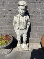 wit tuinbeeld - boerke, Tuin en Terras, Ophalen, Gebruikt, Steen, Mensenbeeld