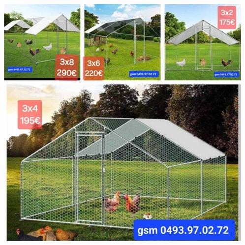 nieuwe kippenrennen inc draad en dakje, Dieren en Toebehoren, Vogels | Hokken en Kooien, Nieuw, Ophalen of Verzenden