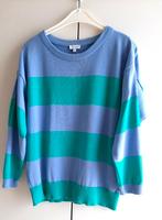 Te koop:Leuke fijn gebreide gestreepte trui "Mayerline", 40., "Mayerline, Enlèvement ou Envoi, Porté, Bleu