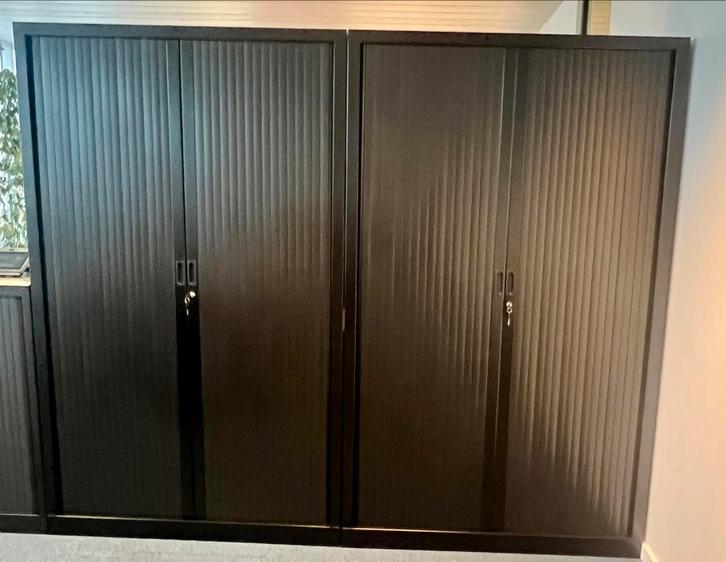 Lot 2 gordijnkasten merk Bruneau 140x200, Huis en Inrichting, Kasten | Roldeurkasten en Archiefkasten, Zo goed als nieuw, Ophalen