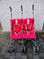 Duo buggy. Nijntje. Top Mark light. Rood. Tweeling., Ophalen, Gebruikt, Overige merken, Verstelbare rugleuning