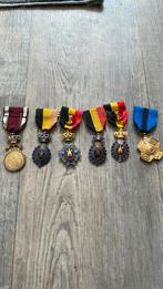 Set van 6 medailles, Ophalen of Verzenden