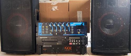Mooie Dj installatie menger,versterker met cd speler + micro, Muziek en Instrumenten, Dj-sets en Draaitafels, Zo goed als nieuw