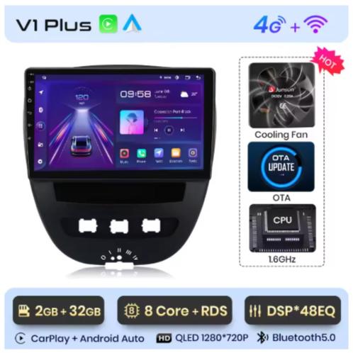 Android Auto  Peugeot 107 Toyota Aygo Citroen C1 2005 - 2014, Auto diversen, Autonavigatie, Zo goed als nieuw, Ophalen of Verzenden