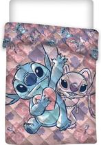 Stitch en Angel Bedsprei Gewatteerd - 140x200 - Roze, Kinderen en Baby's, Meisje, Nieuw, Ophalen of Verzenden, Deken of Dekbed