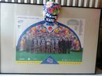 Poster wielrenner ploeg Mapei GB, Ophalen, Foto of Kaart, Gesigneerd