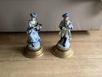 pair of vintage porcelain music box figurines, Verzenden, Zo goed als nieuw