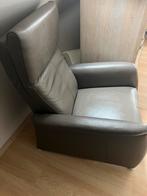 2 taupe moderne kwaliteitslederen relaxen , 1 prijs 2stuks, Huis en Inrichting, Zetels | Zetels, Ophalen, Zo goed als nieuw, Eenpersoons