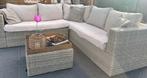 Gezellige beige/taupe loungeset 5 personen, Ophalen, 5 zitplaatsen, Zo goed als nieuw, Loungeset