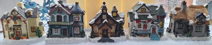 Kersthuisjes 4, Divers, Noël, Comme neuf, Enlèvement ou Envoi