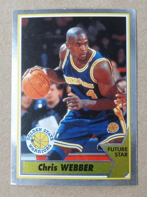 94-95 NBA Panini sticker#140 Chris Webber silver Future Star, Sport en Fitness, Basketbal, Zo goed als nieuw, Overige typen, Ophalen of Verzenden