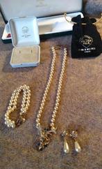 parelketting met oorringen en armband perlas de Mallorca, Handtassen en Accessoires, Ophalen of Verzenden