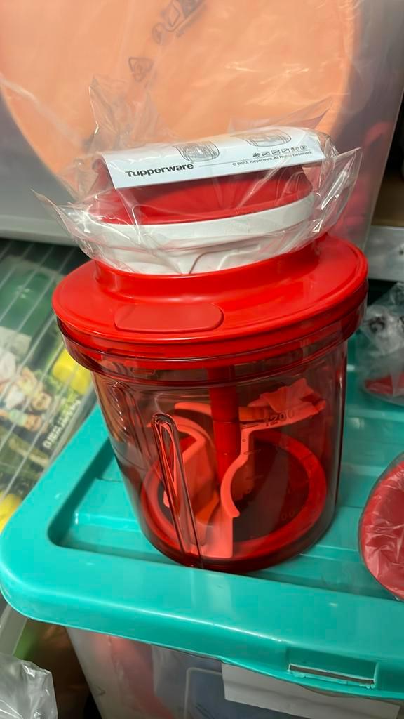 Super sonic chopper tupperware large, Huis en Inrichting, Keuken | Tupperware, Nieuw, Overige typen, Wit, Rood, Ophalen of Verzenden