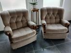 2 zetels te koop, Huis en Inrichting, Zetels | Zetels, Ophalen, Hout, Gebruikt, Eenpersoons