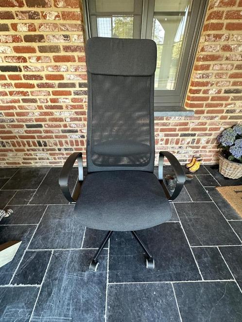IKEA MARKUS bureaustoel – Ergonomisch en in topstaat, Huis en Inrichting, Bureaustoelen, Zo goed als nieuw, Bureaustoel, Grijs