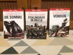 Oorlog 3 x boek + 2 DVD's - Stalingrad-De Somme-Verdun, Boxset, Nieuw in verpakking, Vanaf 12 jaar, Verzenden