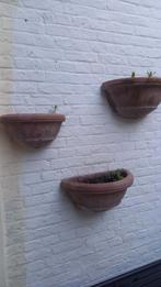 Bloempotten terracotta, 4 stuks, Jardin & Terrasse, Pots de fleurs, Terracotta, Utilisé, Enlèvement ou Envoi