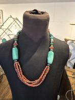 Magnifique sautoir ancien berbère de 34 cm de long, Handtassen en Accessoires, Antieke sieraden, Ophalen, Ketting