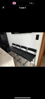 4 Lederen Design Barstoelen, Ophalen