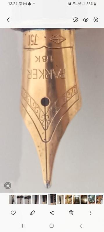 Stylo A Plume Or 18k Parker Sonnet  beschikbaar voor biedingen