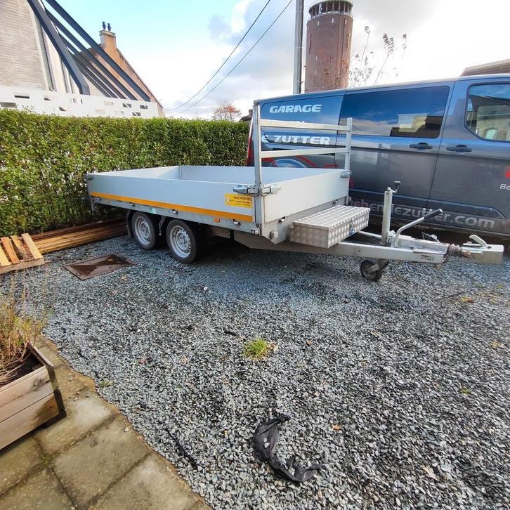 Eduard aanhanger dubbelasser 3T, Auto diversen, Aanhangers en Bagagewagens, Gebruikt, Ophalen
