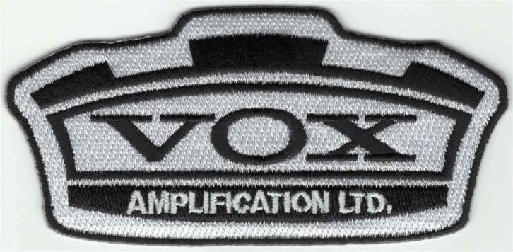 VOX Amplifiers stoffen opstrijk patch embleem, Verzamelen, Muziek, Artiesten en Beroemdheden, Nieuw, Kleding, Verzenden