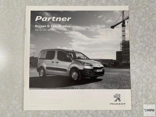 Peugeot Partner Prijslijst 2012 Nederlands, Boeken, Auto's | Folders en Tijdschriften, Gelezen, Ophalen of Verzenden