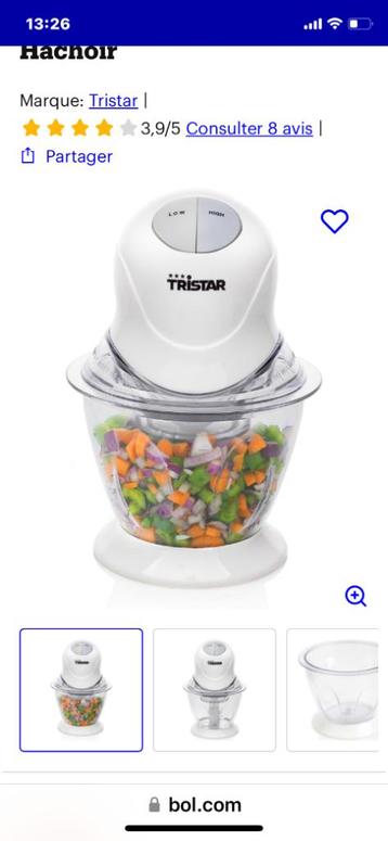 Hachoir, Moins de 1 litre, Enlèvement, Neuf, 2 vitesses