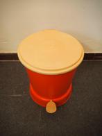 Vintage oranje vuilbakje, 1970s, Ophalen, Gebruikt, Kunststof