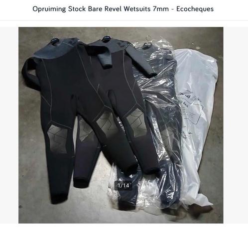 Bare 7mm Wetsuits Man Outlet verkoop - Ecocheques, Watersport en Boten, Duiken, Nieuw, Duikpak, Ophalen of Verzenden