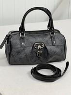 Vintage Guess designer Cross-body handtas handbag grijs-zw, Handtas, Ophalen of Verzenden, Zo goed als nieuw, Zwart