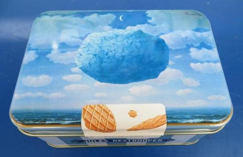 lege blikken koekjesdoos Jules Destrooper Magritte, Verzamelen, Blikken, Zo goed als nieuw, Koek(jes), Overige merken, Verzenden