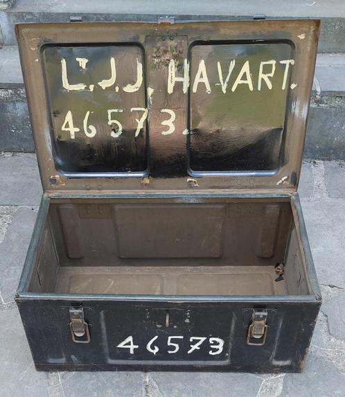 Malle cantine de Gendarmerie, Verzamelen, Militaria | Algemeen, Rijkswacht, Kist of Geocache, Ophalen
