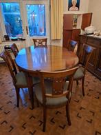 Eetplaats in massief kerselaar, Huis en Inrichting, Ophalen, Zo goed als nieuw, Traditioneel, 6 tot 8 stoelen