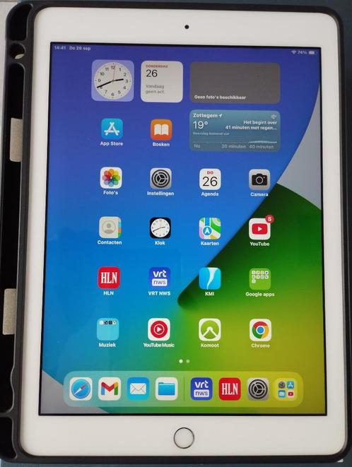 Ipad 6e generatie (2018), Informatique & Logiciels, Apple iPad Tablettes, Comme neuf, Apple iPad, Wi-Fi, 10 pouces, 128 GB, Argent