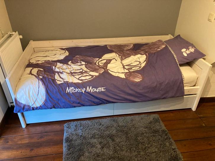 Kleine bedlades voor lifetime bed, Huis en Inrichting, Slaapkamer | Bedden, Zo goed als nieuw, 100 cm, Overige maten, Hout, Wit