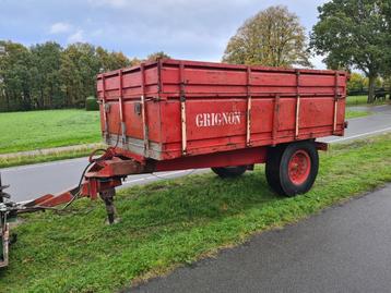 6 tons Grigon kipper, geremde as, goede staat, kipwagen beschikbaar voor biedingen
