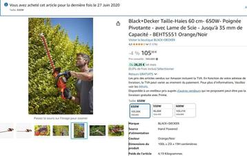taille haie bosch 60cm 650W ( bruxelles) beschikbaar voor biedingen